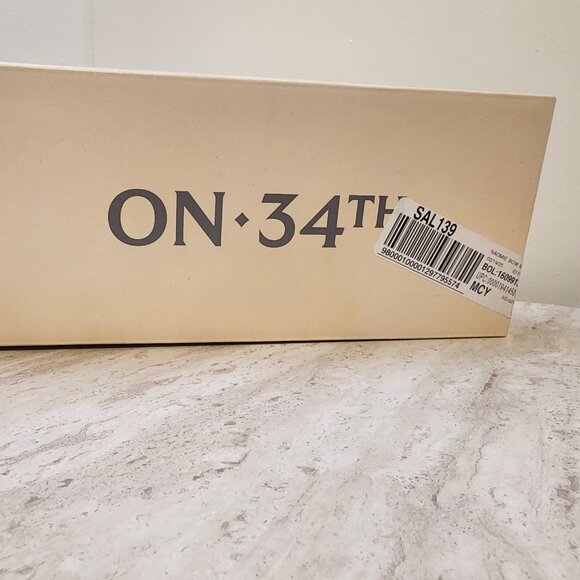 On 34th Naomie Ballet Flats White Smooth 8M - A011 - Picture 8 of 9